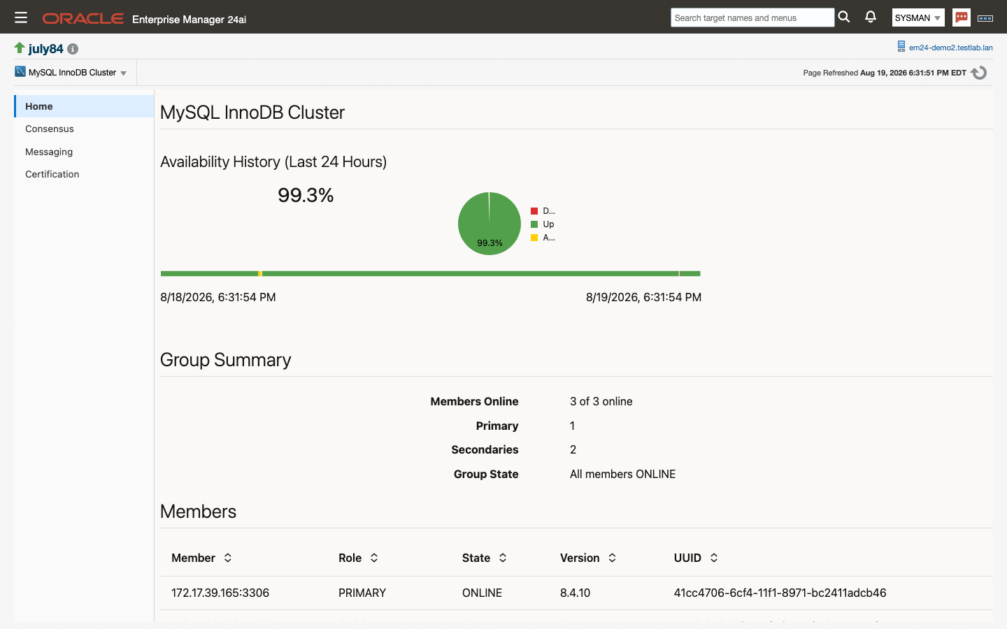 MySQL Cluster home page