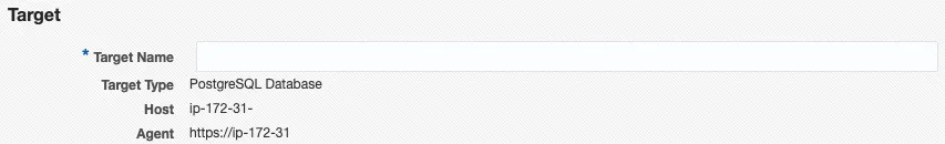 Add Target: enter the target name